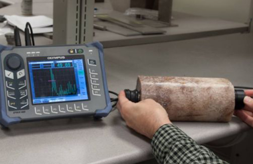 Ultrasonic Velocity and Attenuation Measurements in Geological Samples